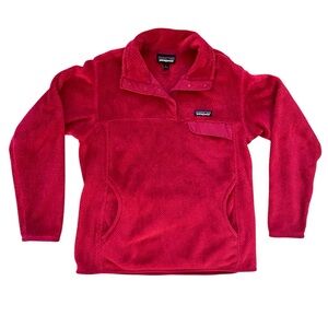Patagonia Women’s Re-Tool Snap-T Pullover Size Large Deep Red Outdoor Gorpcore
